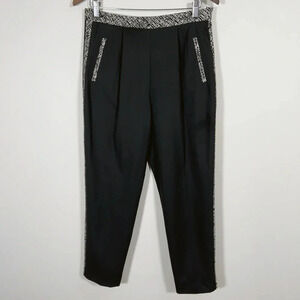 ROBERT RODRIGUEZ  | BLACK CONTRAST PLEATED TROUSER